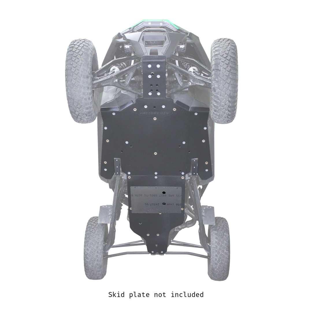 Polaris RZR Pro R X-Brace for UHMW Skid Plate