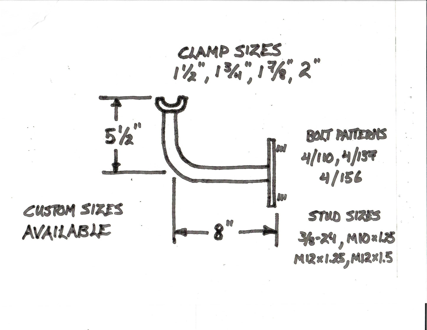 Single Clamp Spare Tire Mount