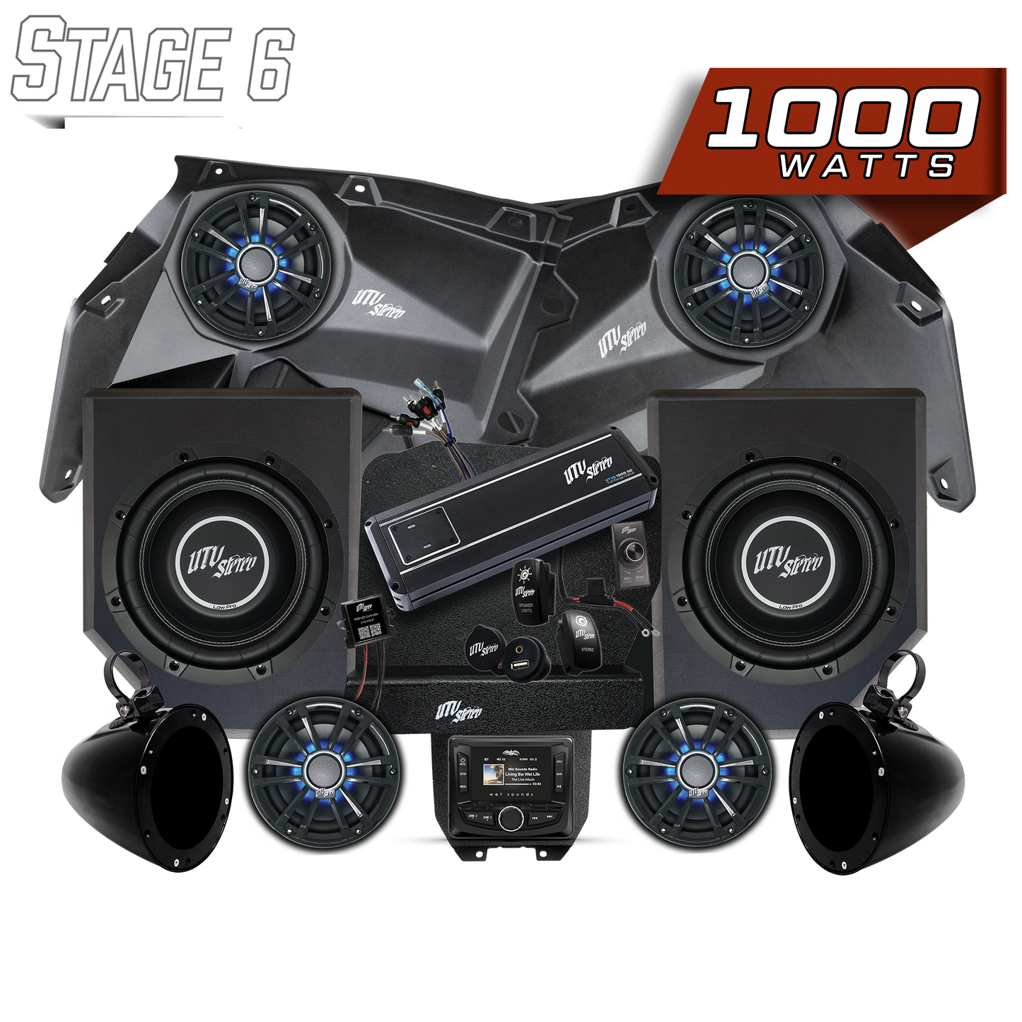 Can-Am® X3 Signature Series Stage 6 Stereo Kit | UTVS-X3-S6-S