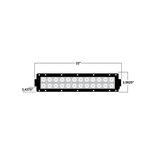 Dual Row LED Light bar 22 Inch