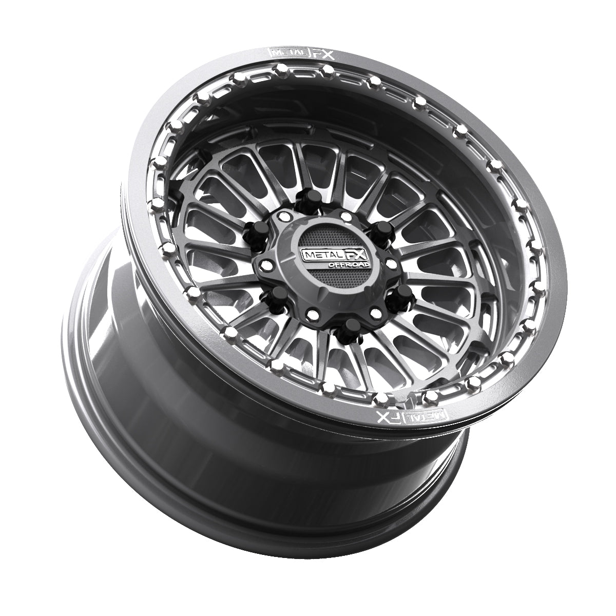 Delta 6R Beadlock | Gunmetal Contrast Cut