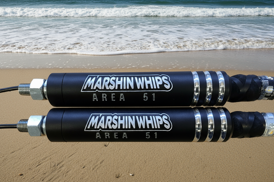 Marshin Whips Area 51 LED Whips: Carbon Fiber & Hidden Cables