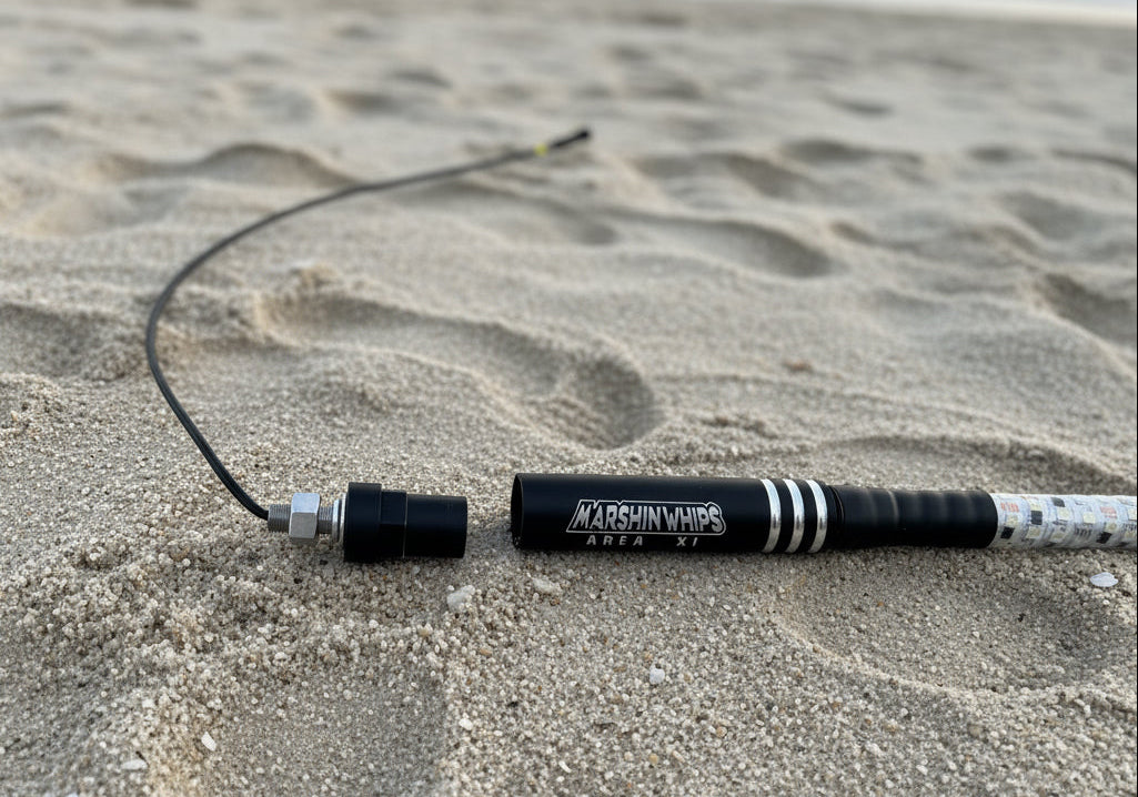 Marshin Whips Area 51 LED Whips: Carbon Fiber & Hidden Cables