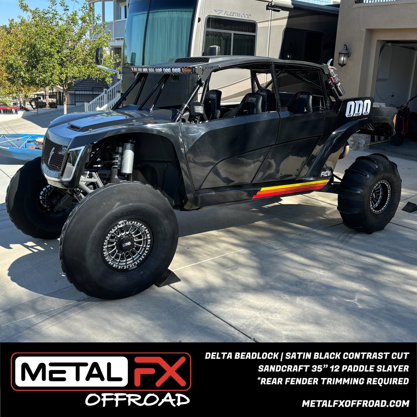 Delta Beadlock | Satin Black Contrast Cut