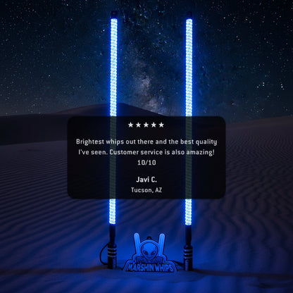 V2 Black Out LED Whip Set: The Ultimate Stealth