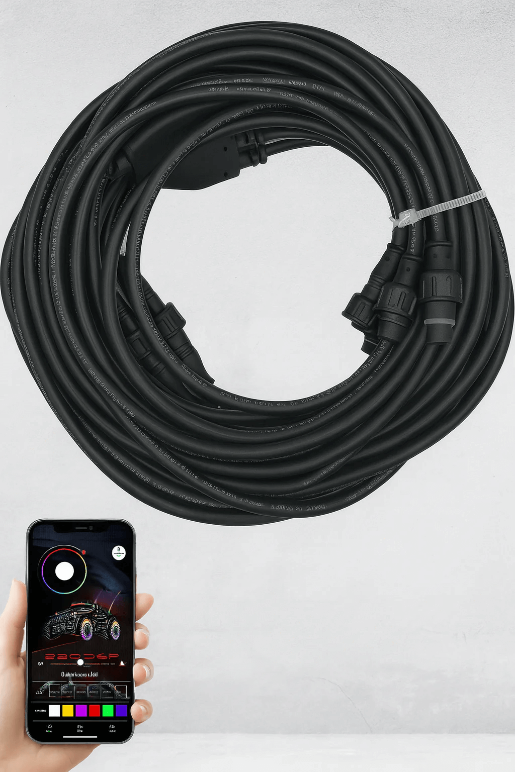 Marshin Whips Billet 16-Pack Personalized Rock Lights