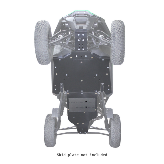 Polaris RZR Pro R X-Brace for UHMW Skid Plate