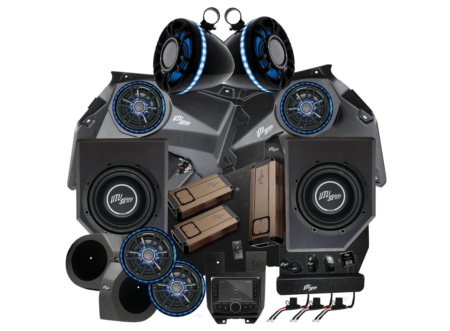 Can-Am® X3 Elite Series Stage 8 Stereo Kit | UTVS-X3-S8-E