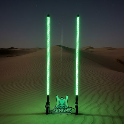 V2 Black Out LED Whip Set: The Ultimate Stealth