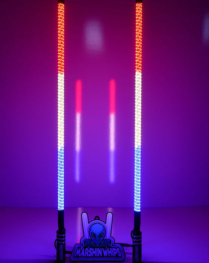 V2 Black Out LED Whip Set: The Ultimate Stealth