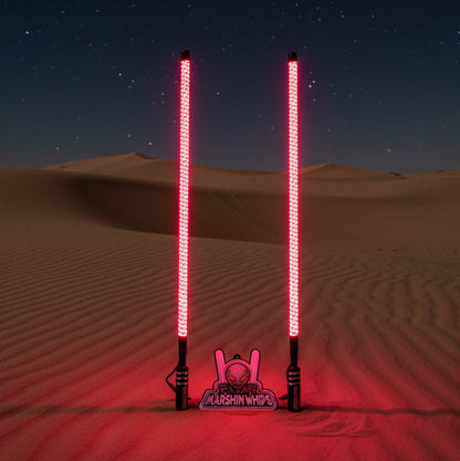 V2 Black Out LED Whip Set: The Ultimate Stealth