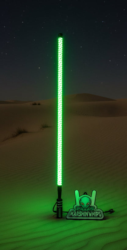 V2 Black Out LED Whip: The Ultimate Stealth Single